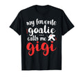 Proud Ice Hockey Goalie Gigi Hockey T-Shirt - Streetwear Style for Adults