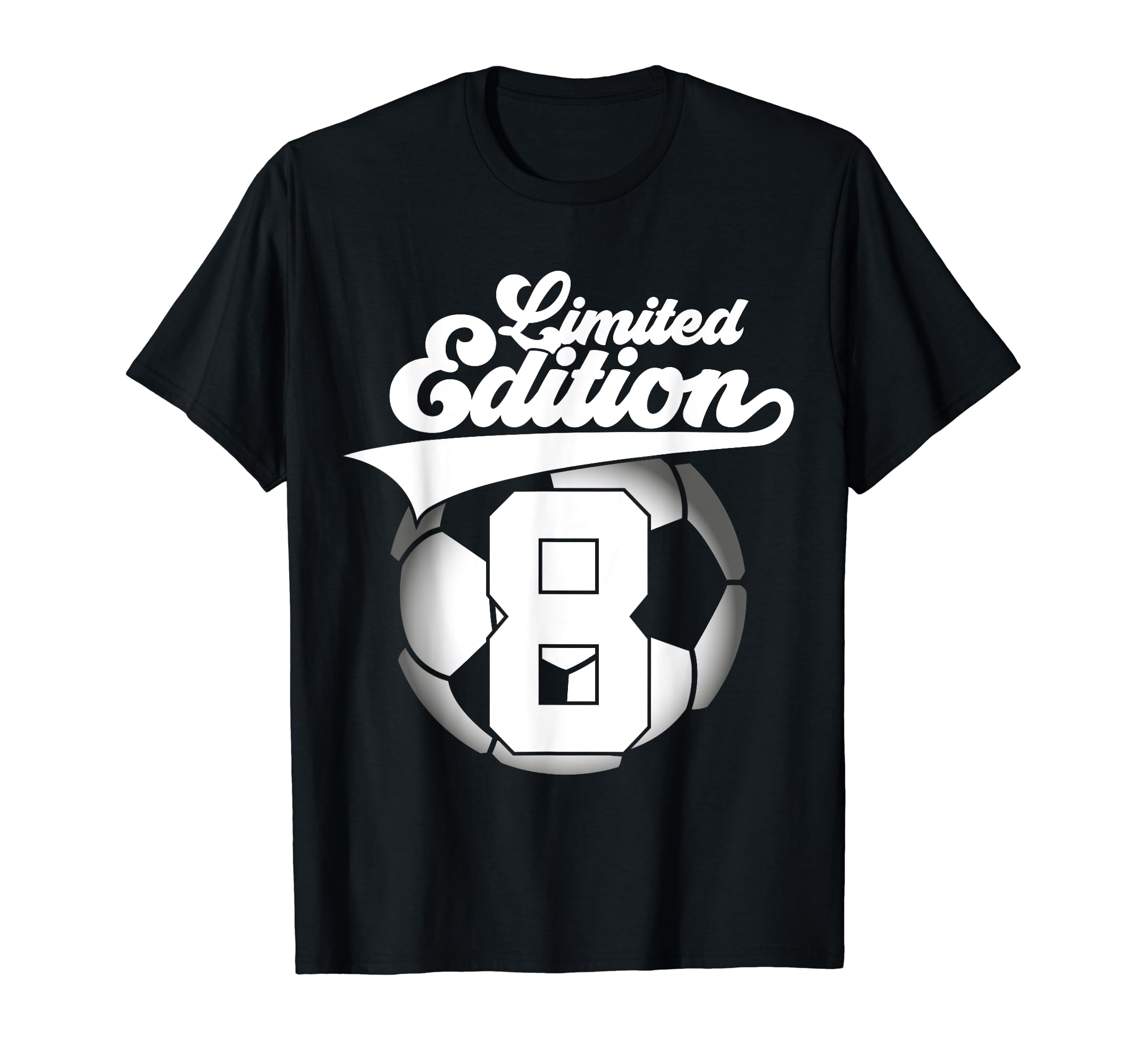 8 Years Football Soccer 8Th Birthday T-Shirt - Custom Art Print Men Women