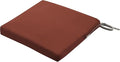 Classic Accessories Ravenna Water-Resistant 17 x 15 x 2 Inch Patio Seat Cushion, Spice, Chair Seat Cushion