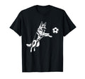 German Shepherd Soccer Player Dog T-Shirt - Fun Novelty Design Men Women