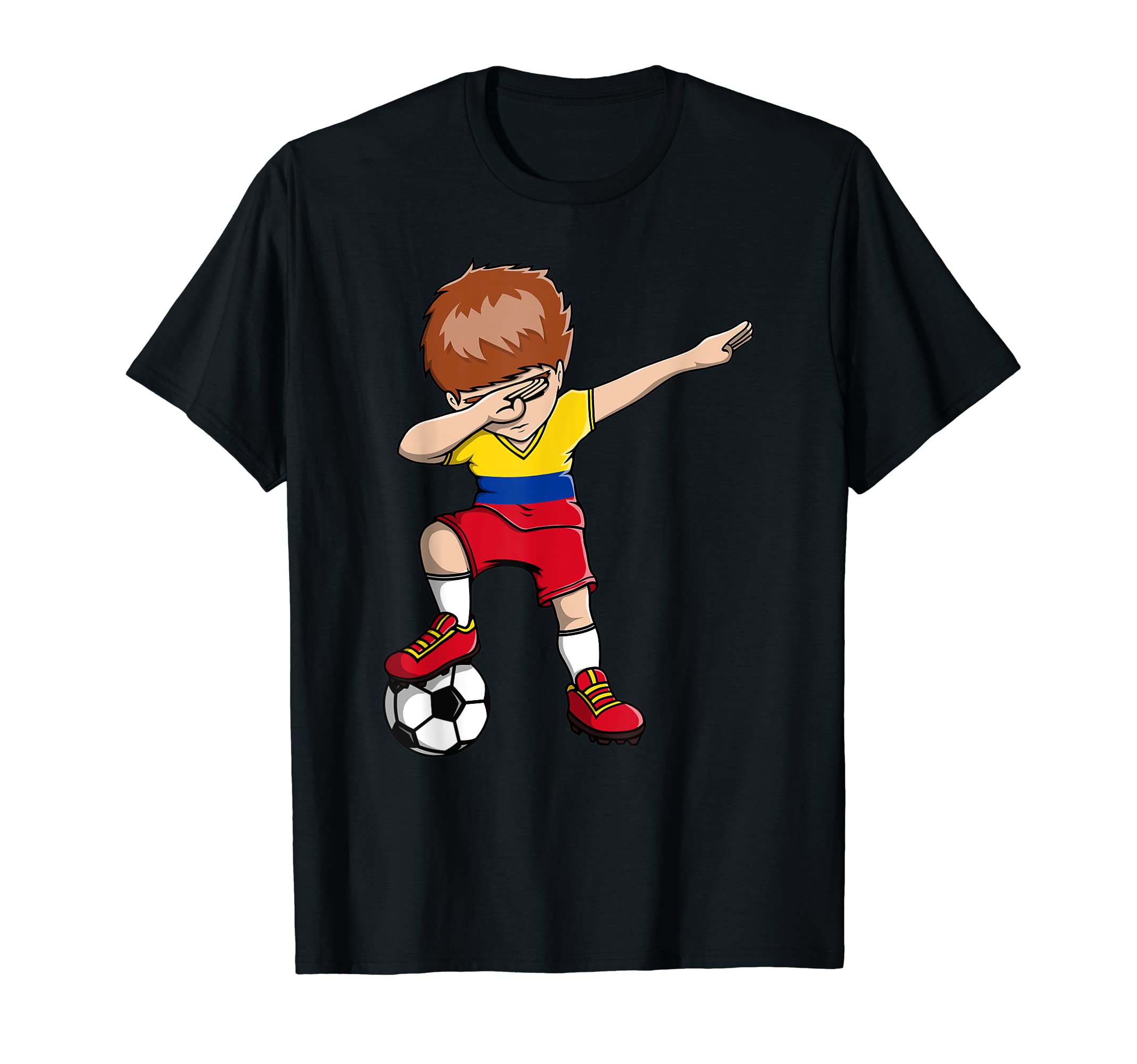 Dabbing Soccer Colombia Jersey Colombian T-Shirt - Minimalist Print Unisex