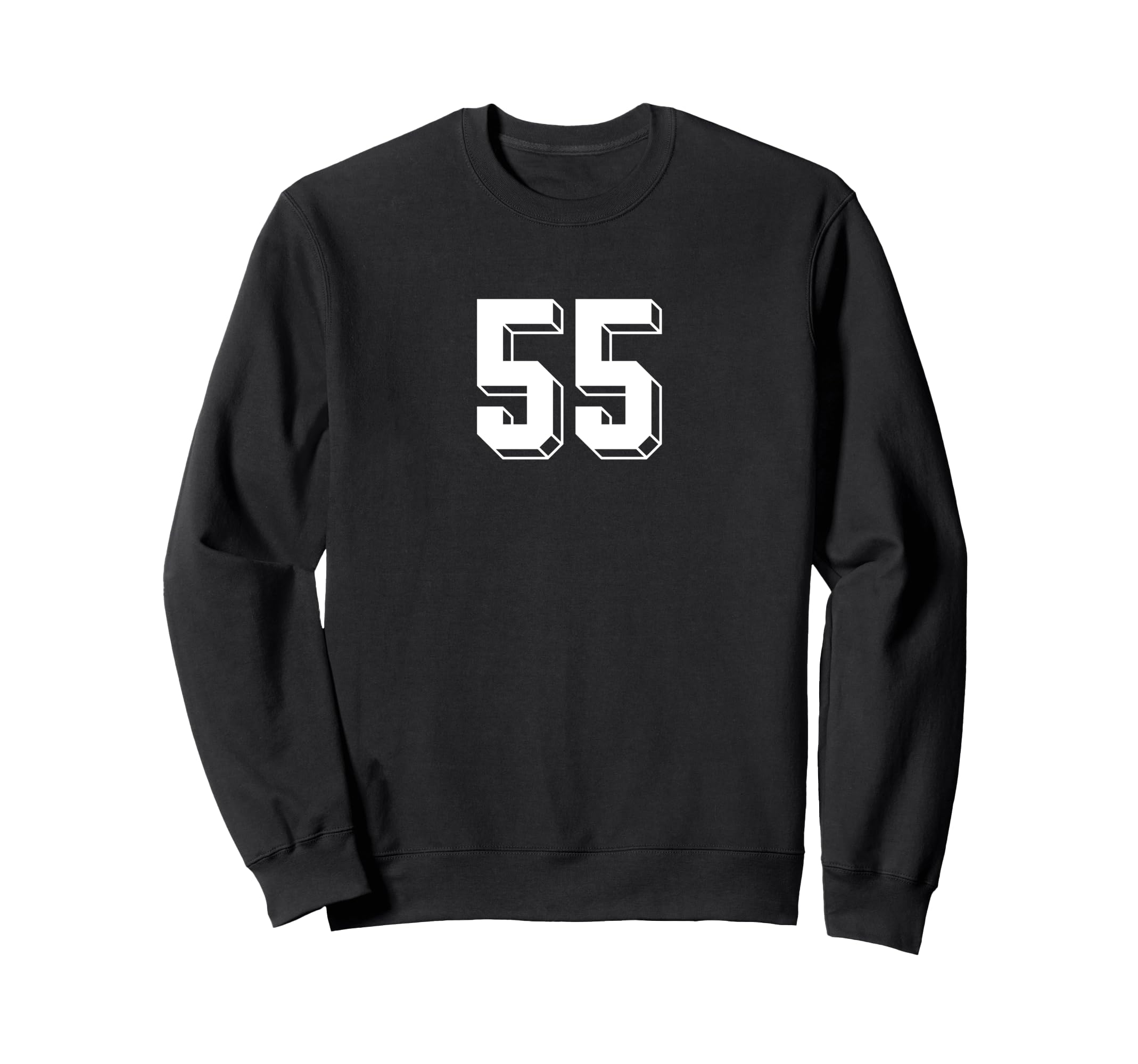 Number 55 80S 90S Soccer Team Jersey Sweatshirt - Streetwear Style Unisex