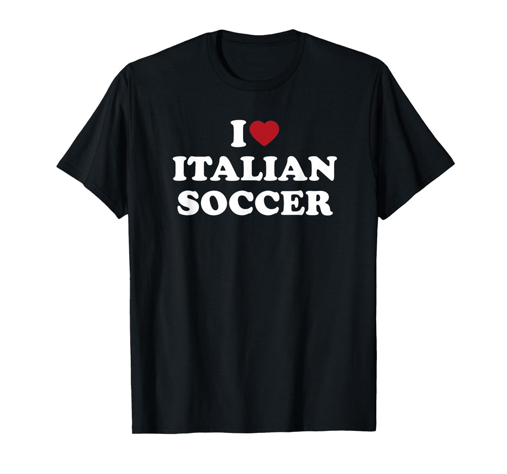 I Love Italian Soccer I Heart Italian T-Shirt - Minimalist Print Men Women