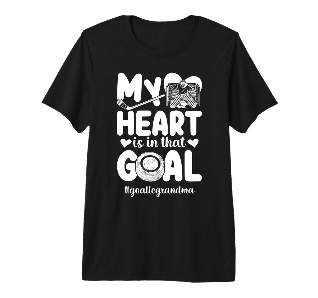 Proud Ice Hockey Goalie Grandma Hockey T-Shirt - Unique Graphic Men Women