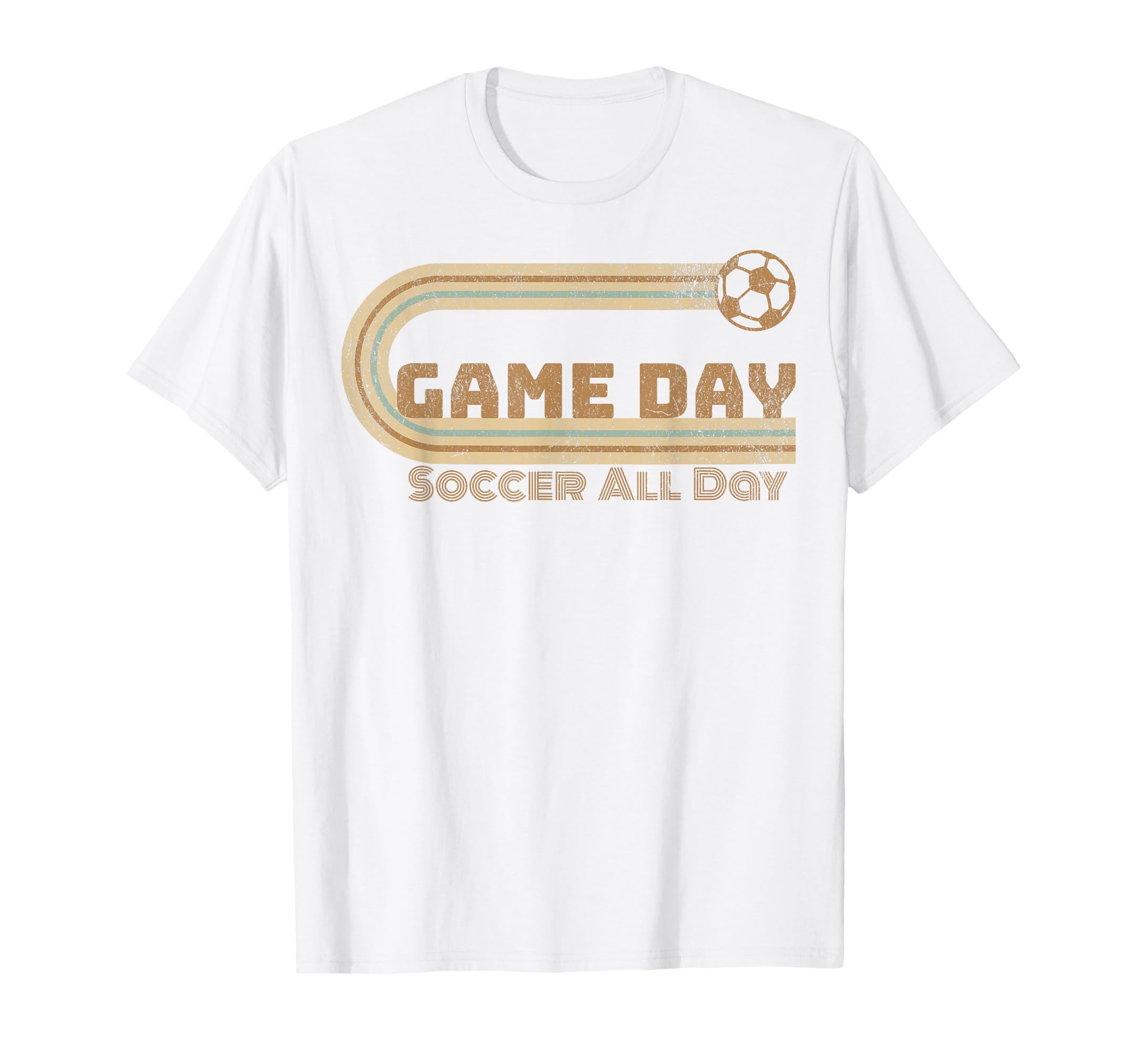 Soccer Game Day Rainbow T-Shirt - Unique Graphic for Adults