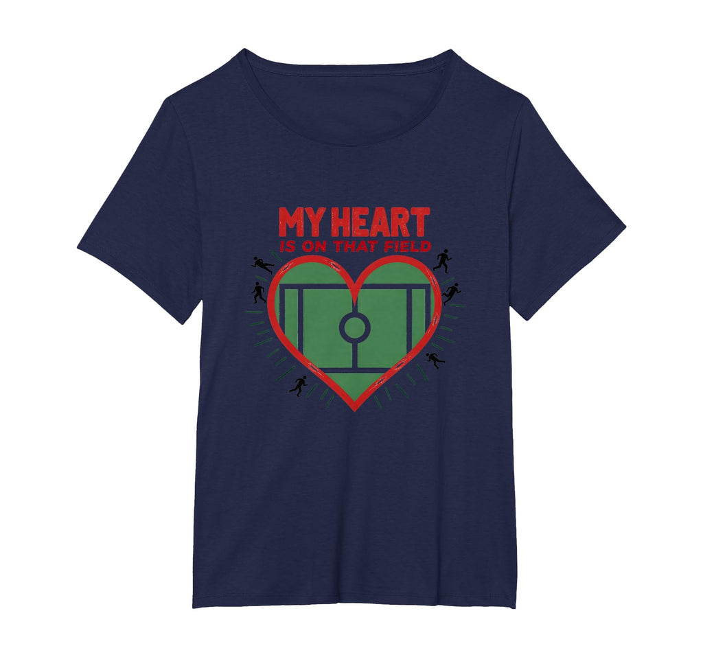 My Heart Is That Field Soccer Fan T-Shirt - Graphic Print Men Women