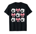 Soccer And Bows Coquette Soccer Mom T-Shirt - Graphic Print for Adults