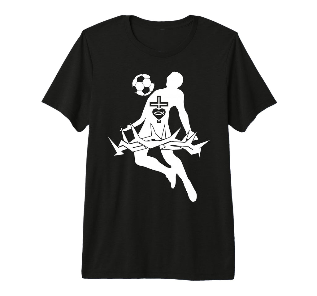 Religious Jesus Soccer Christ God Soccer T-Shirt - Trendy Graphic Unisex