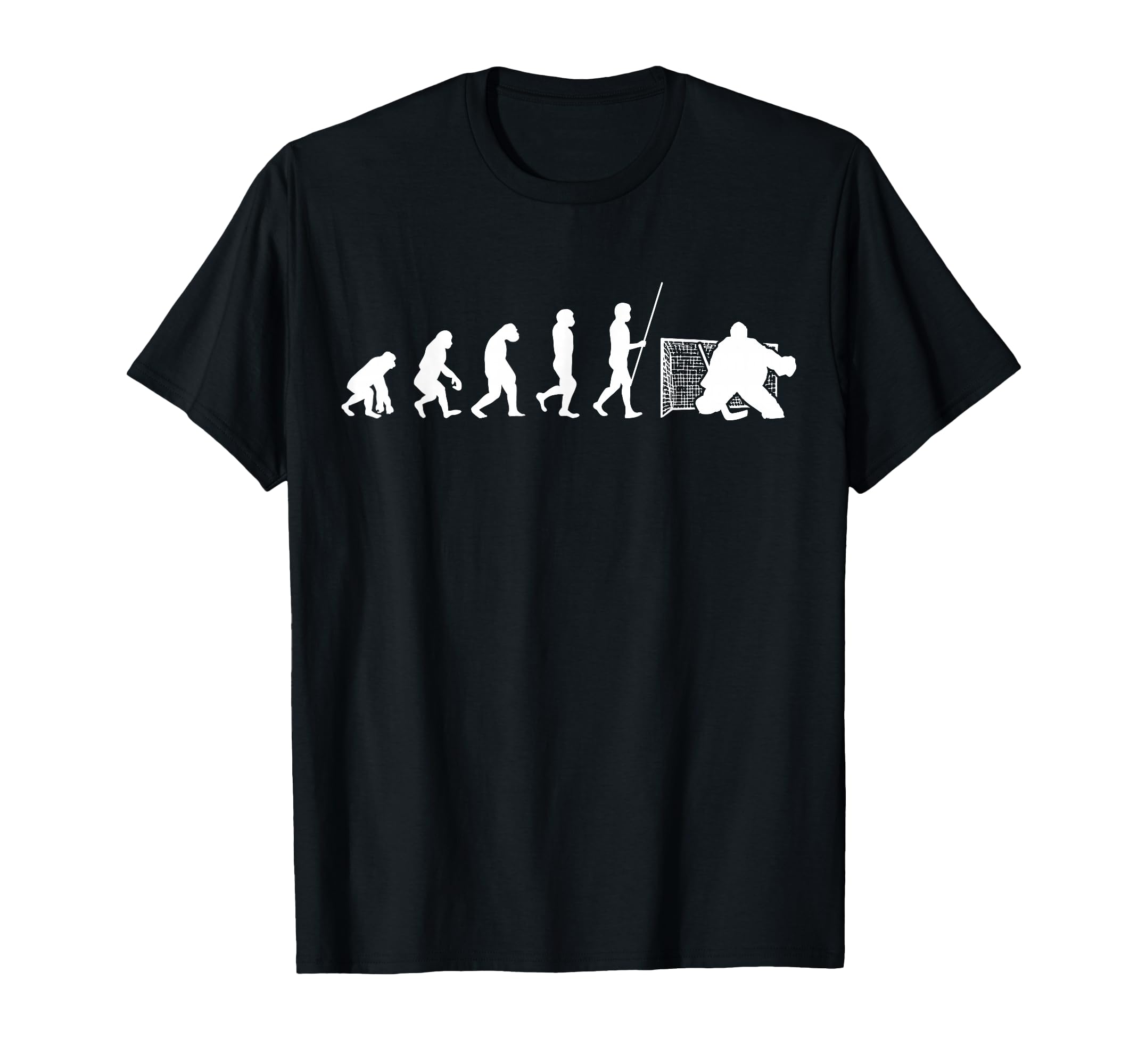 Ice Hockey Goalie Goal Keeper T-Shirt - Minimalist Print Men Women