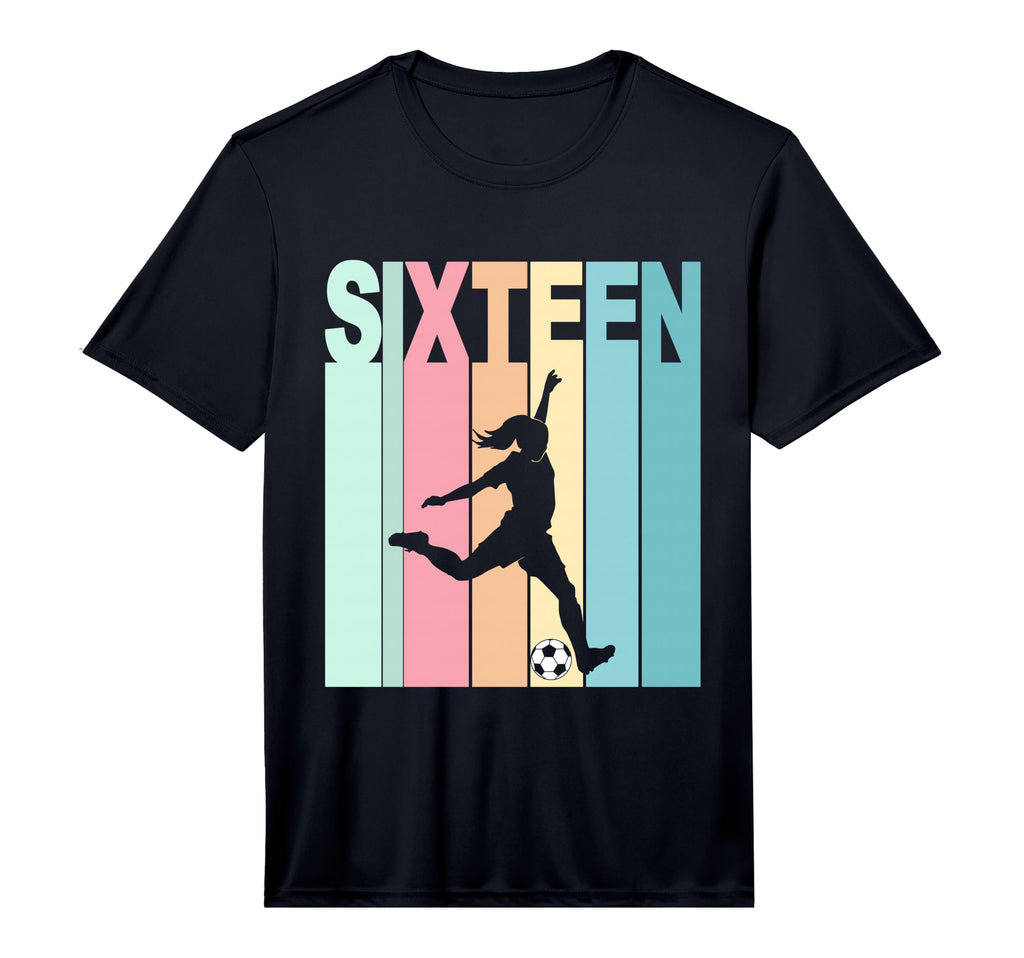 16Th Birthday Soccer Theme 16 Year Old T-Shirt - Graphic Print Men Women