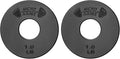 Micro Gainz Standard 1-Inch Center Hole Weight Plates, Set of 2 Black Fractional Plates Choose Set (.25LB-1.25LB), Designed for Standard 1-inch Barbells & Dumbbells, Made In USA