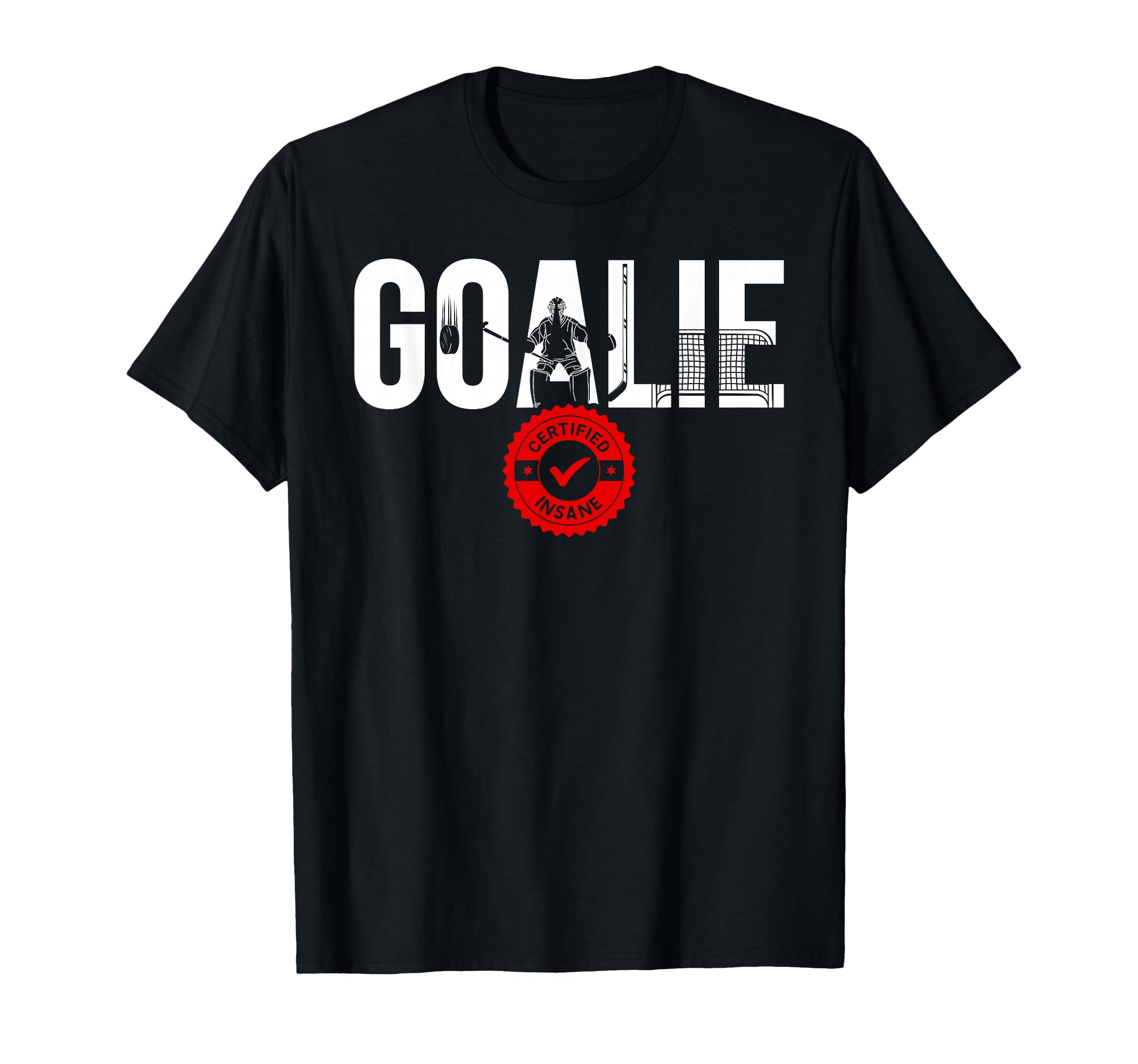 Ice Hockey Goalie Ice Hockey Goalkeeper T-Shirt - Custom Art Print Unisex