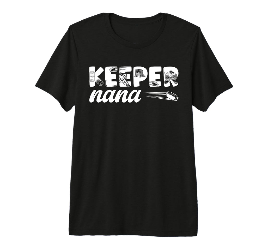 Ice Hockey Keeper Nana Ice Hockey Goalie T-Shirt - Graphic Print Men Women