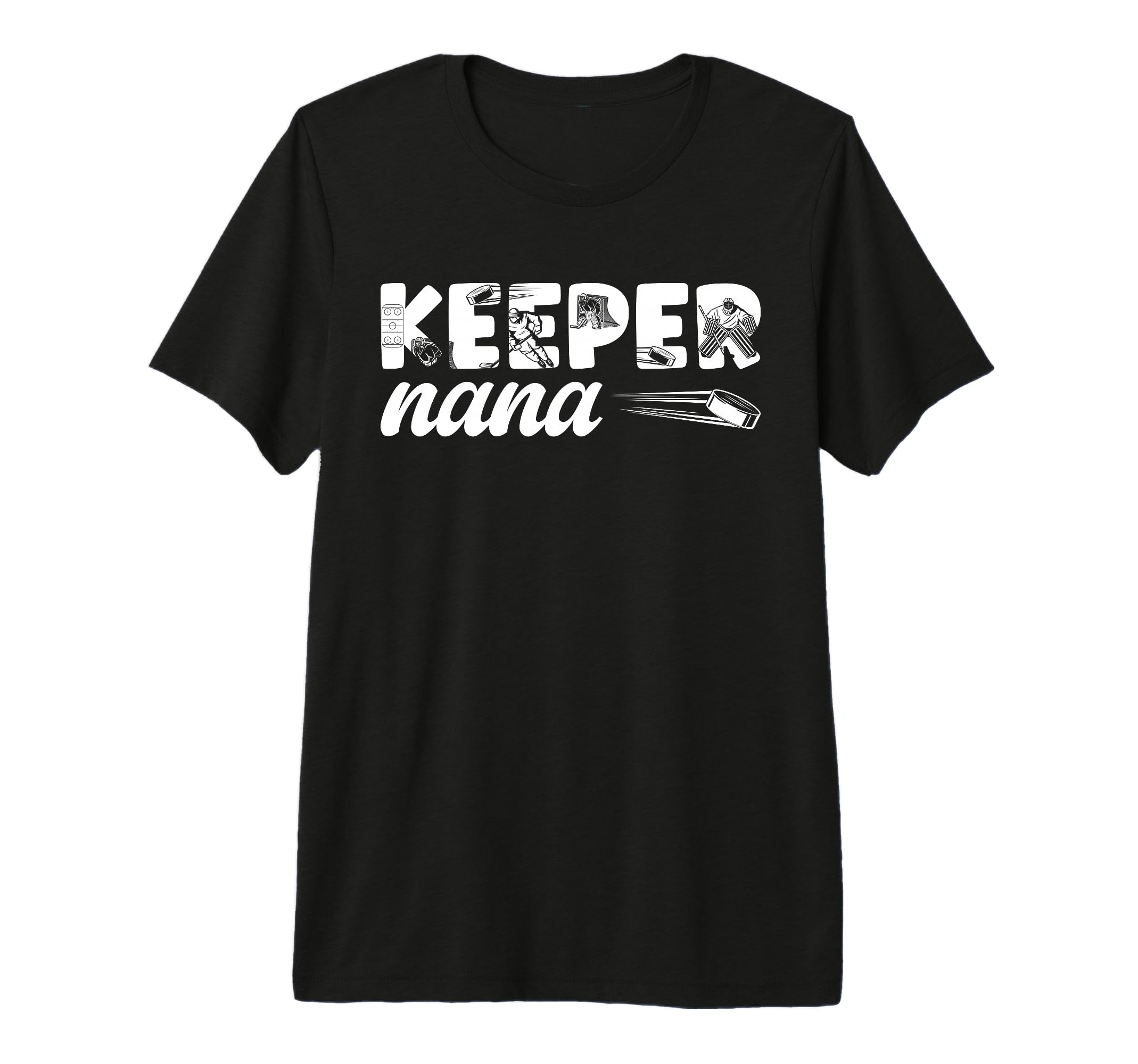 Ice Hockey Keeper Nana Ice Hockey Goalie T-Shirt - Graphic Print Men Women
