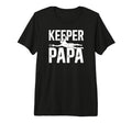 Mens Soccer Keeper Papa Soccer Goalie Papa T-Shirt - Graphic Print Unisex