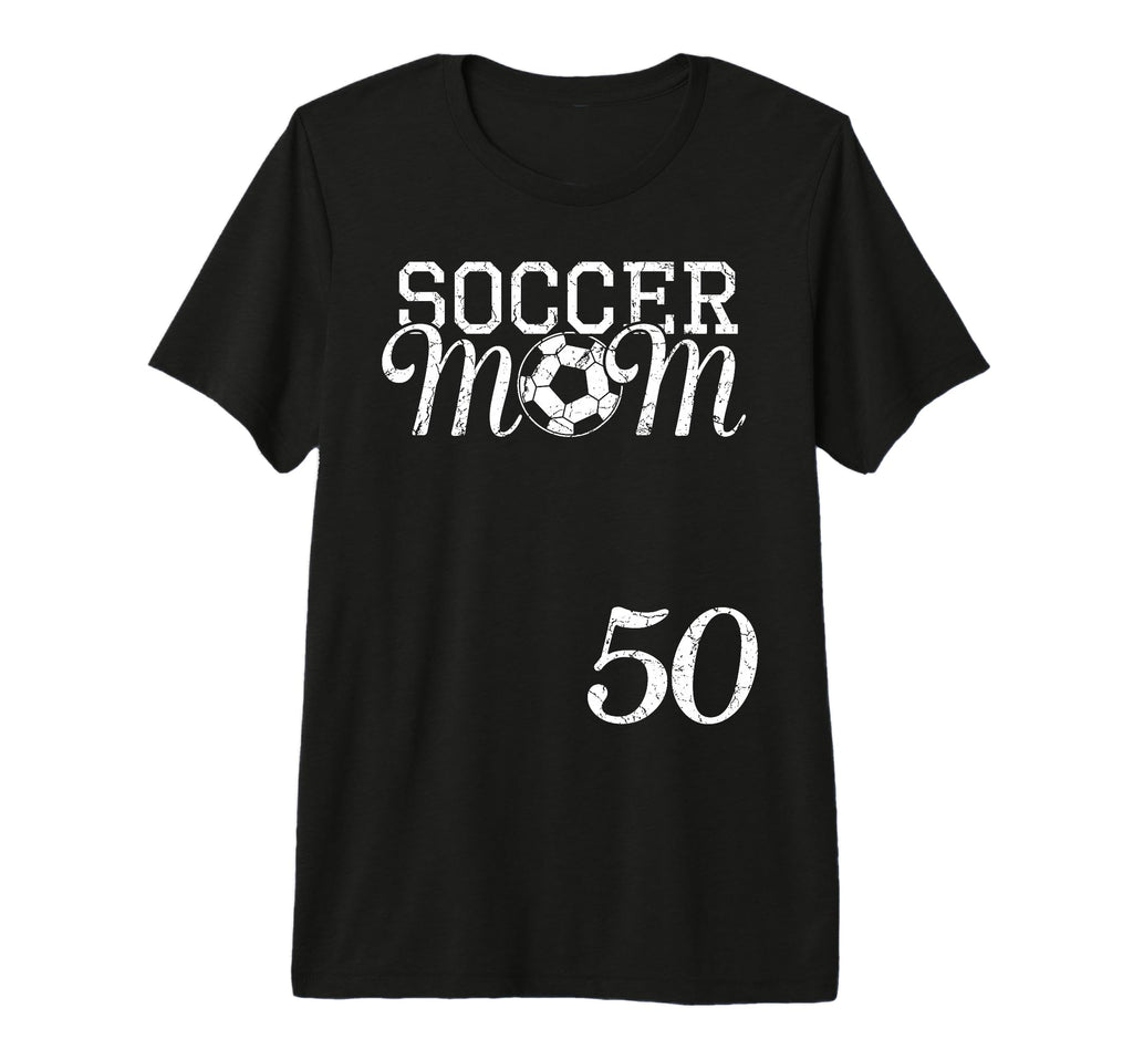 Soccer Mom Jersey Number 50 Favorite T-Shirt - Minimalist Print Men Women