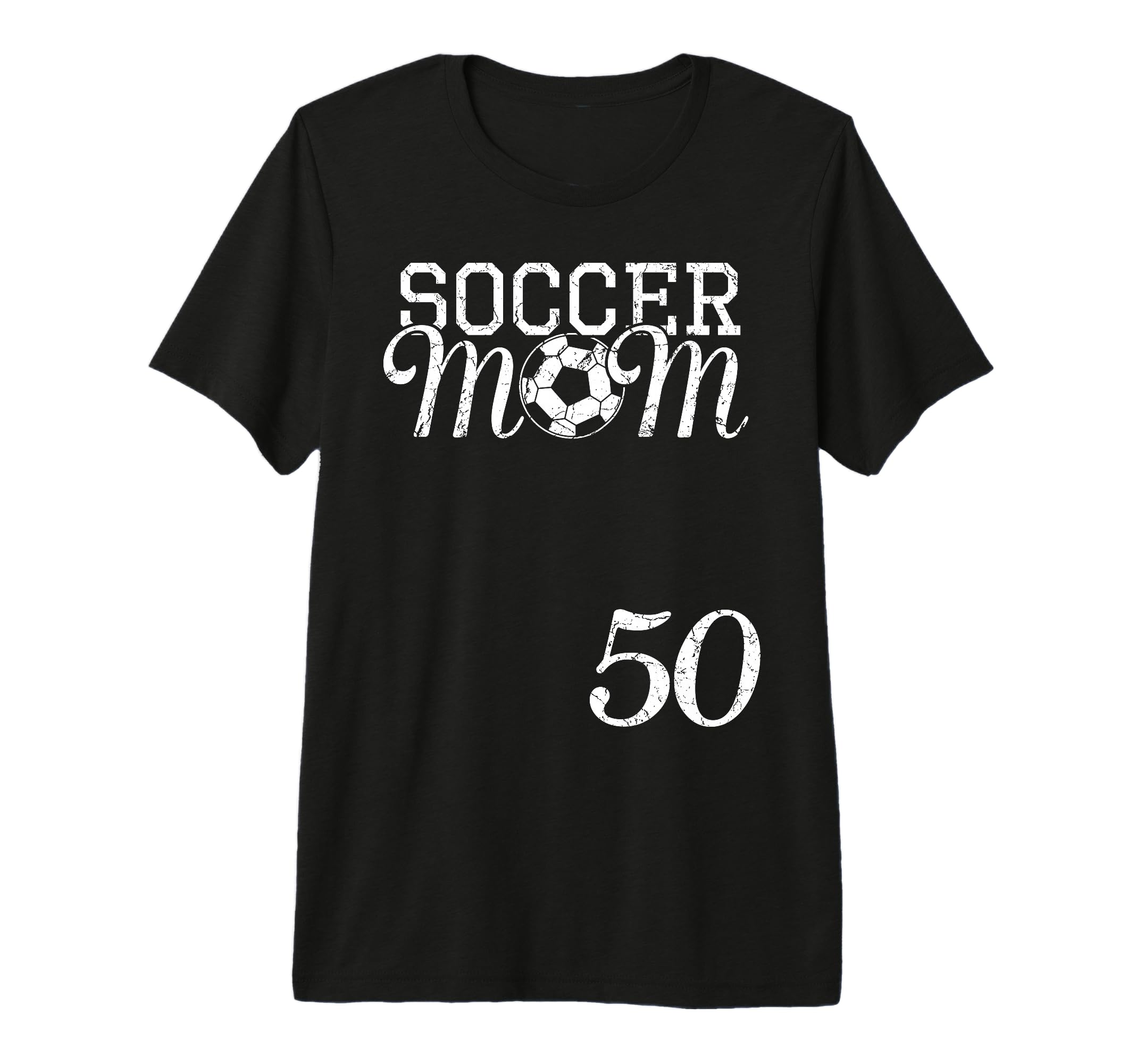Soccer Mom Jersey Number 50 Favorite T-Shirt - Minimalist Print Men Women