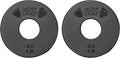 Micro Gainz Standard 1-Inch Center Hole Weight Plates, Set of 2 Black Fractional Plates Choose Set (.25LB-1.25LB), Designed for Standard 1-inch Barbells & Dumbbells, Made In USA
