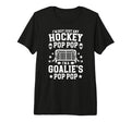 Mens Im Hockey Goalie Pop Pop Ice Hockey T-Shirt - Minimalist Print Unisex