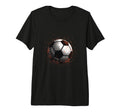 Soccer Football Tri Blend T-Shirt - Unique Graphic Unisex