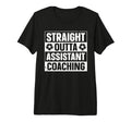 Straight Outta Soccer Assistant T-Shirt - Aesthetic Graphic Unisex