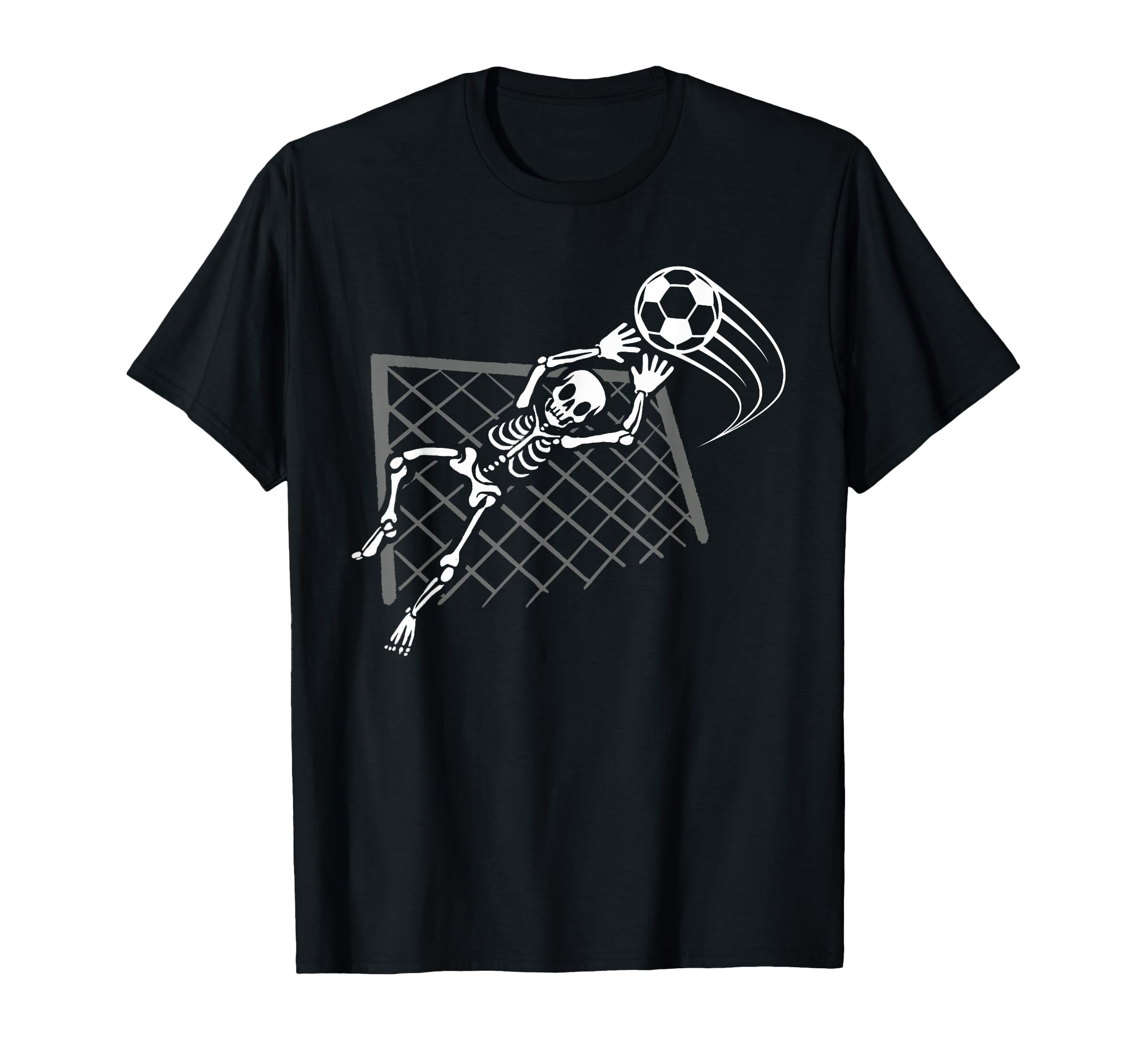 Skeleton Soccer Halloween Sport T-Shirt - Custom Art Print for Adults