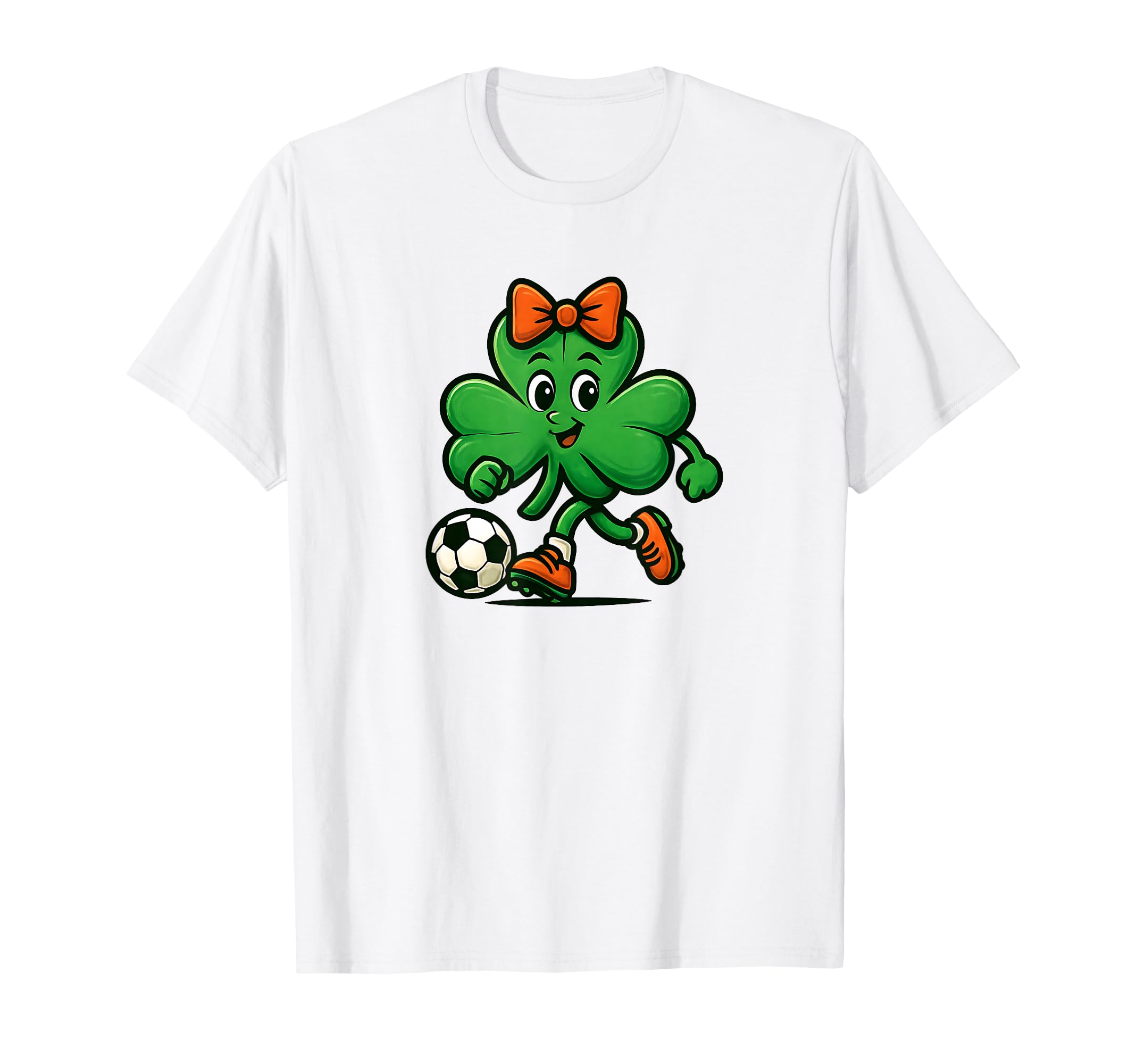 Soccer St Patricks Day Shamrock T-Shirt - Trendy Graphic for Adults