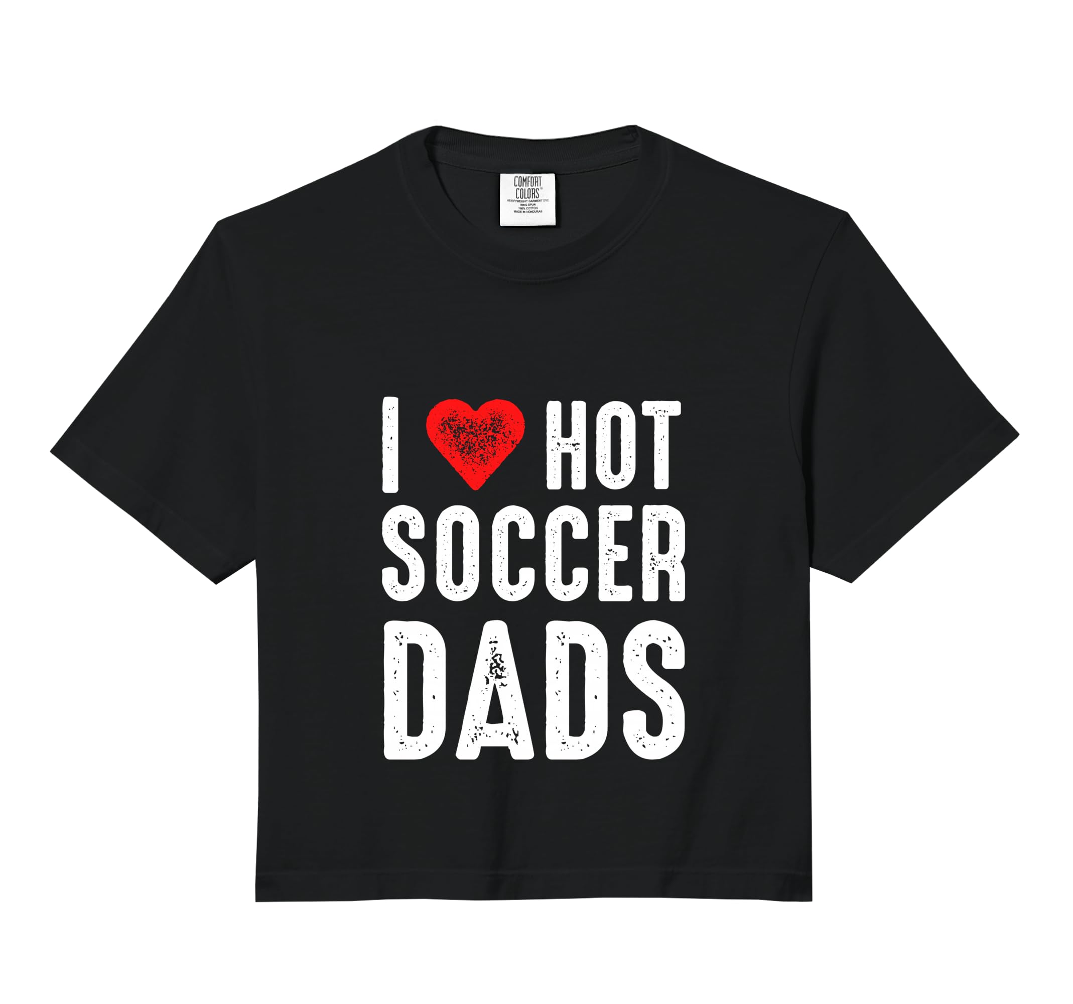 I Love Hot Soccer Dads Comfort Colors Hoodie - Streetwear Style Men Women
