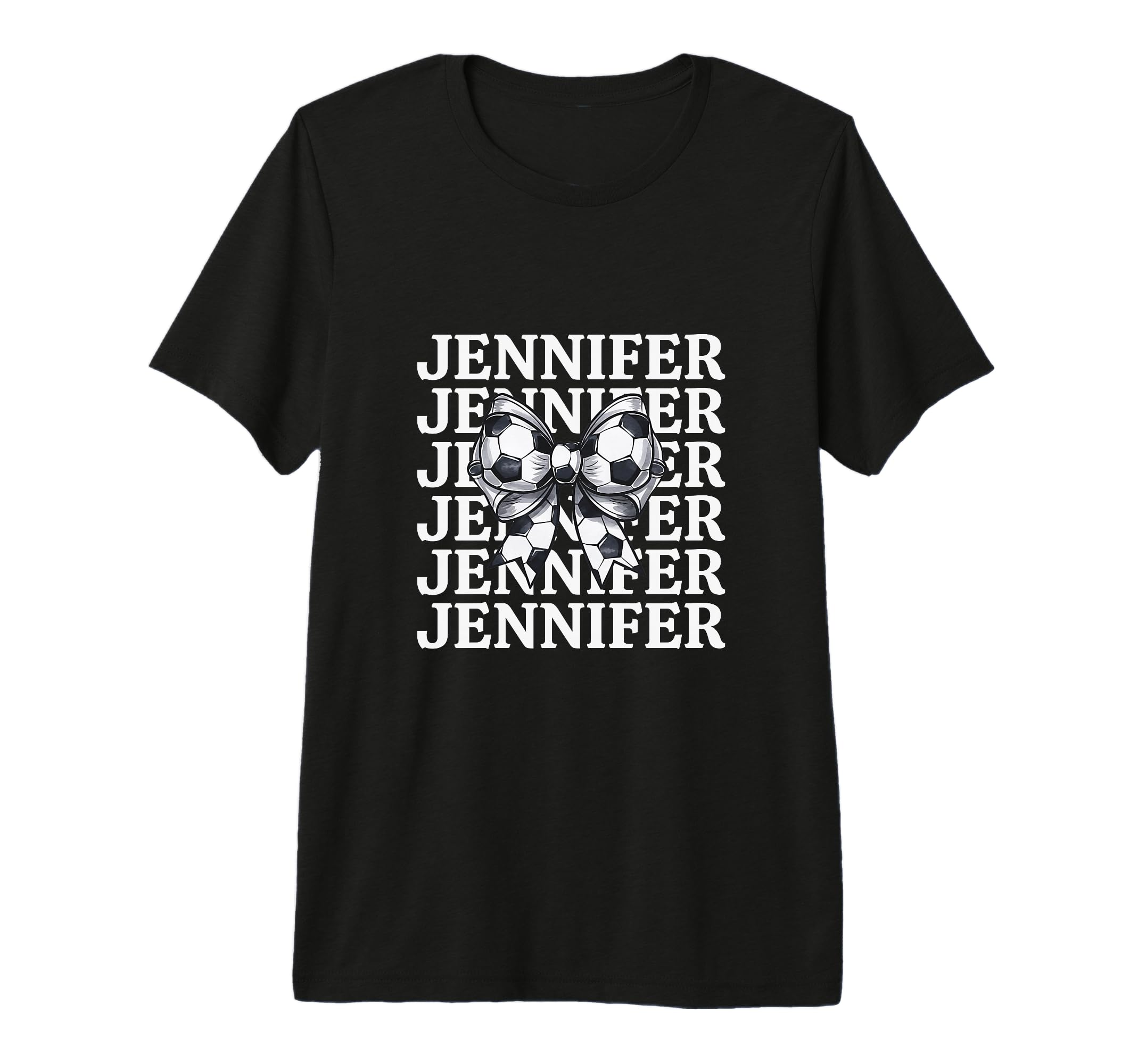 Jennifer Personalized Coquette Soccer T-Shirt - Streetwear Style Men Women