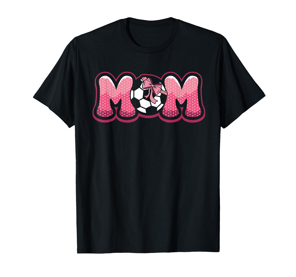 Soccer Mom Coquette Bow Game Day Mama T-Shirt - Minimalist Print Unisex