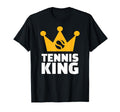 Tennis King T-Shirt - Novelty Apparel for Adults