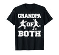 Grandpa Both Funny Soccer And Karate T-Shirt - Casual Everyday Wear Unisex