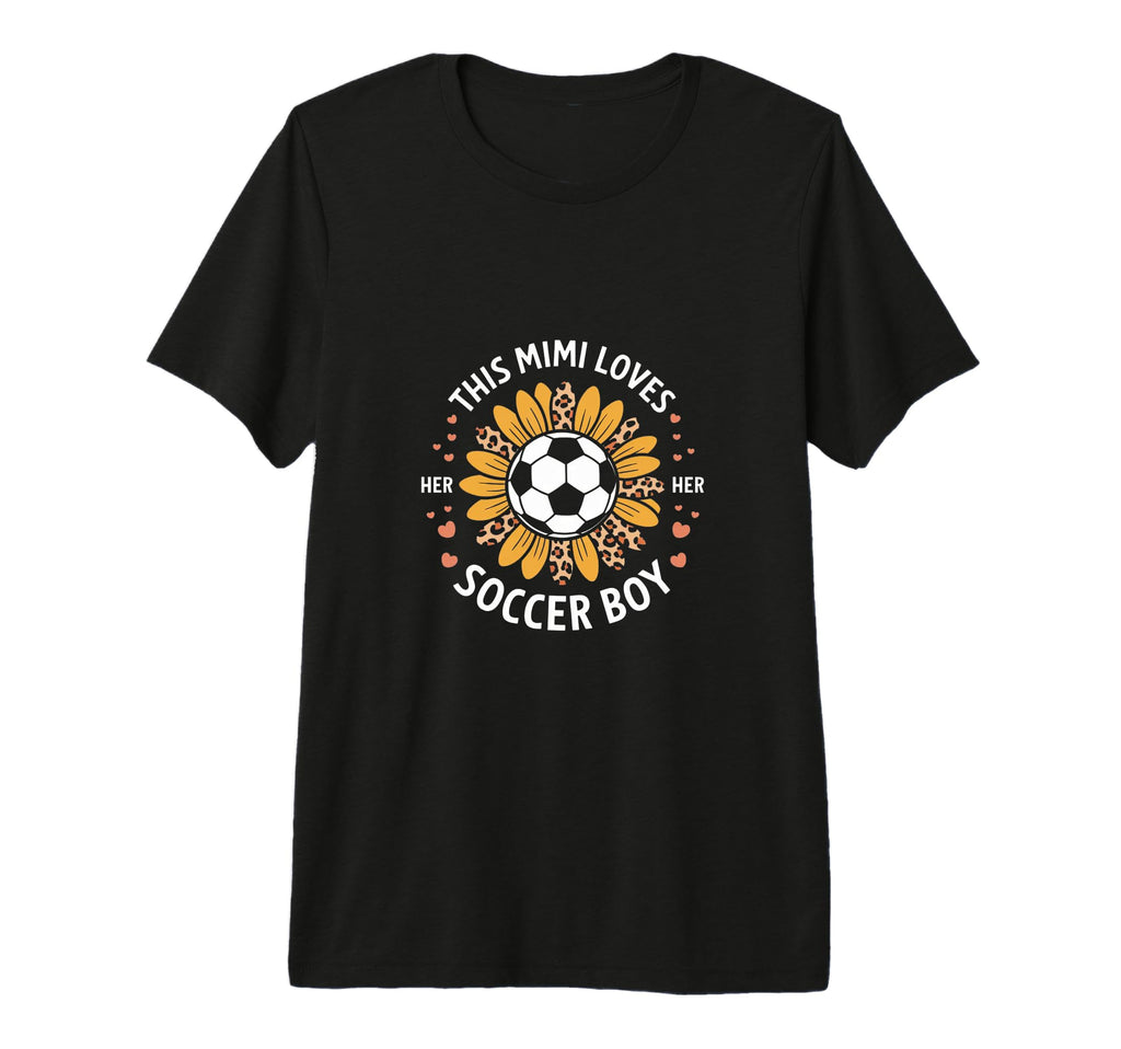 This Mimi Loves Her Soccer Soccer T-Shirt - Trendy Graphic Men Women