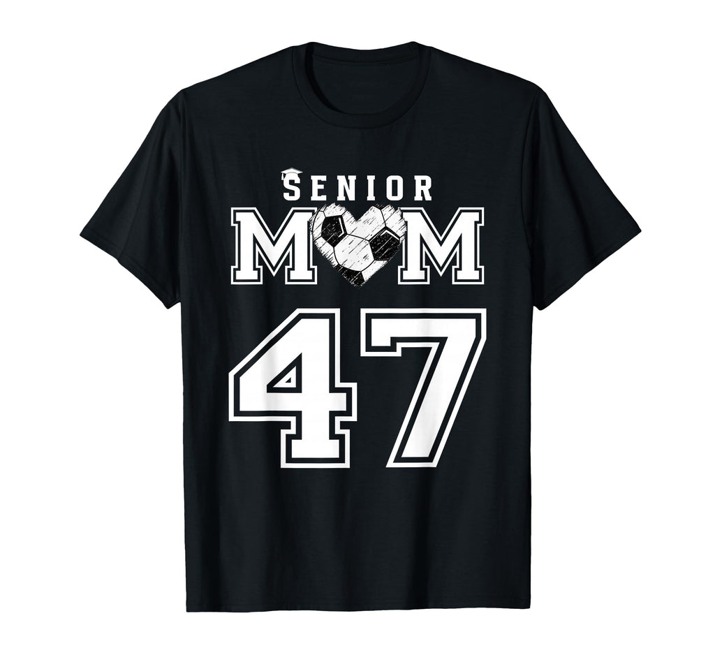 Proud Senior Soccer Mom Custom Jersey T-Shirt - Minimalist Print Unisex