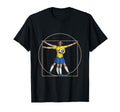 Da Vinci Vitruvian Soccer Player T-Shirt - Fun Novelty Design for Adults