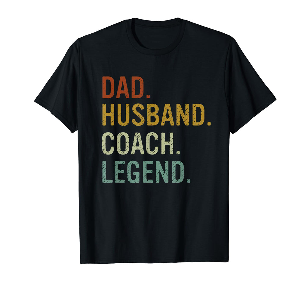 Dad Husband Coach Legend T-Shirt - Minimalist Print Unisex