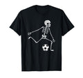 Skeleton Soccer Funny Halloween Party T-Shirt - Streetwear Style Men Women