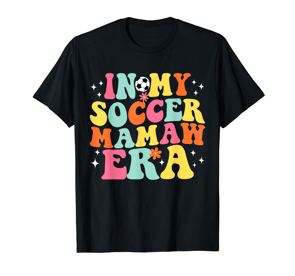 My Soccer Mamaw Era Game Day Groovy T-Shirt - Fun Novelty Design Unisex
