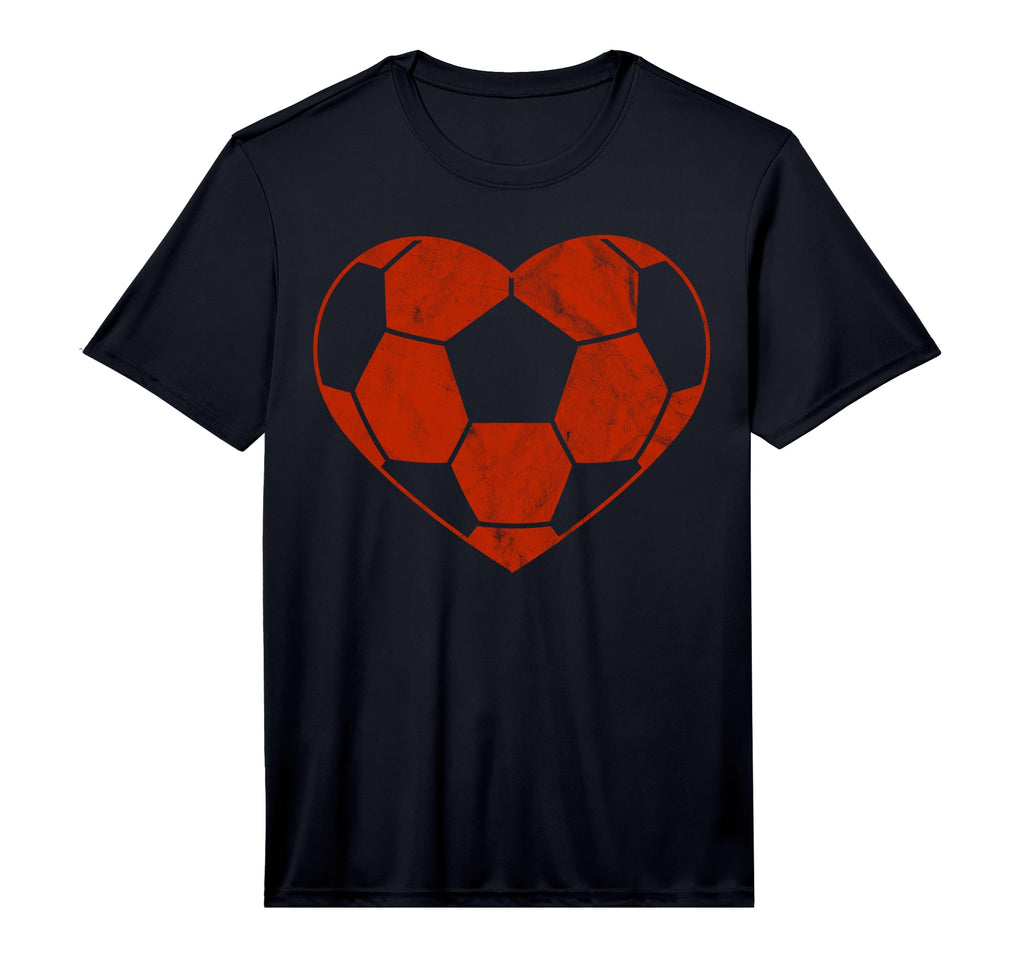 Football Heart Gift Soccer Player T-Shirt - Casual Everyday Wear Unisex