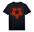 Football Heart Gift Soccer Player T-Shirt - Casual Everyday Wear Unisex