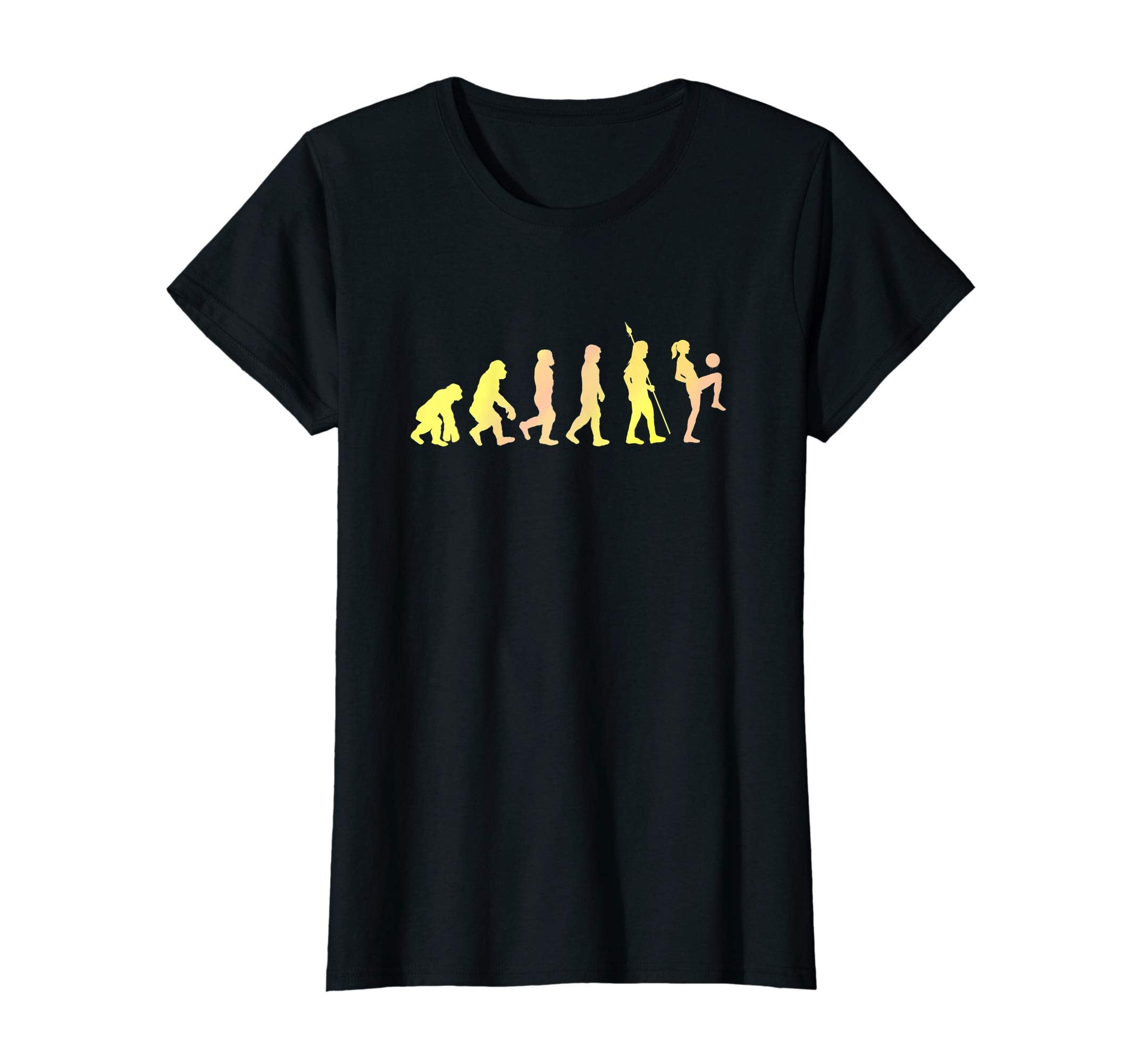 Womens Evolution Soccer Gift Coach T-Shirt - Trendy Graphic Men Women
