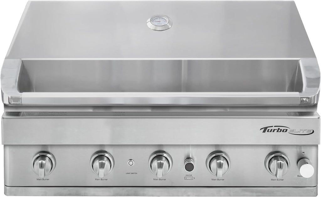 Turbo Elite 38-inch 4-Burner Built-In BBQ Gas Grill - Propane