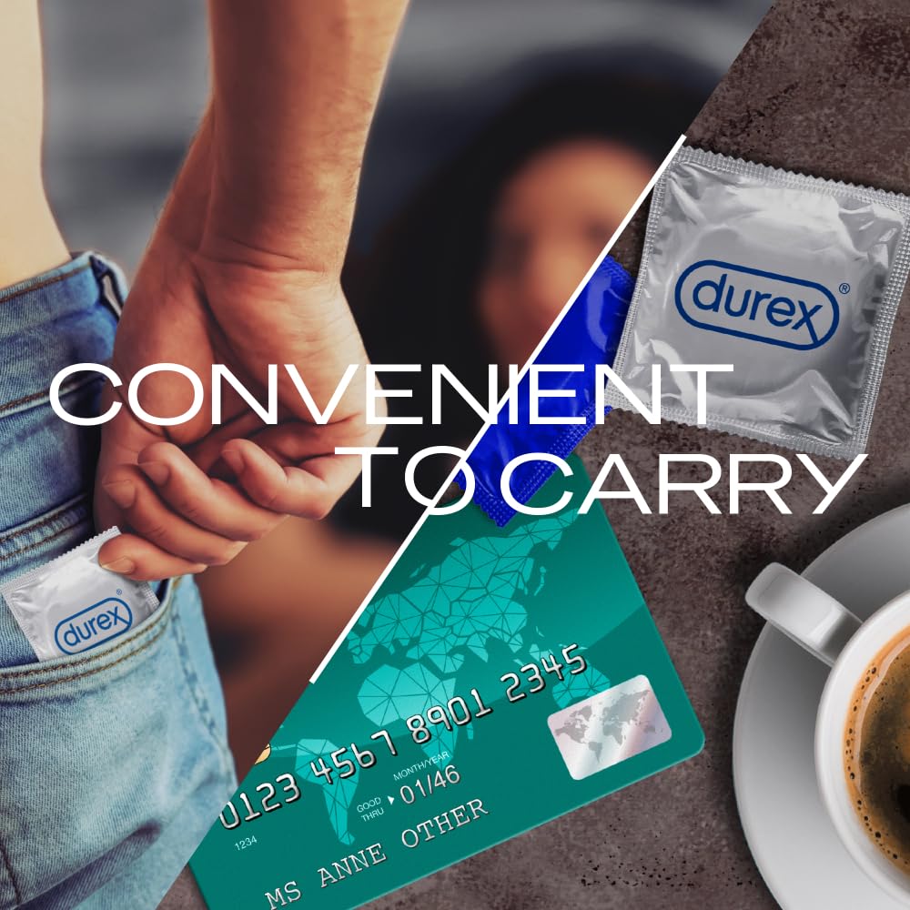 Durex Ultra-Thin Condoms - 10 Pack, Sensitive, Reliable Contraceptive Protection