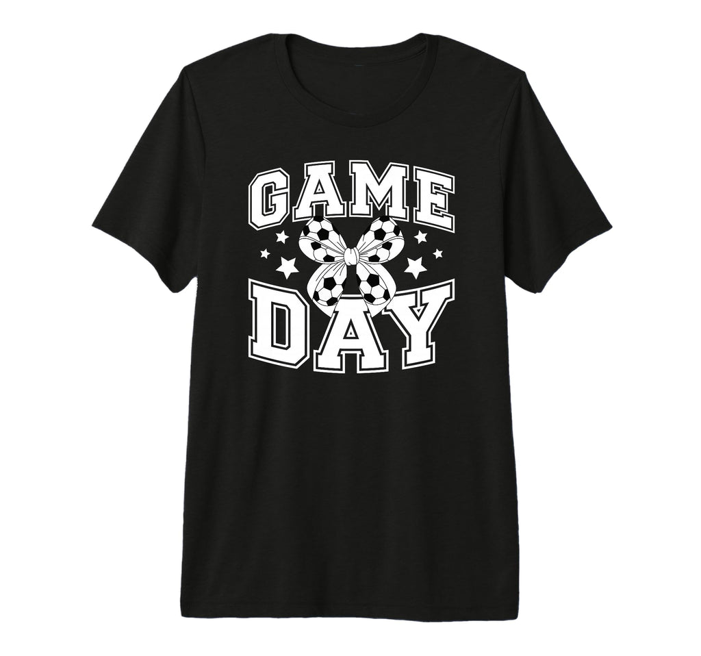 Game Day Coquette Soccer Game Day T-Shirt - Novelty Apparel for Adults