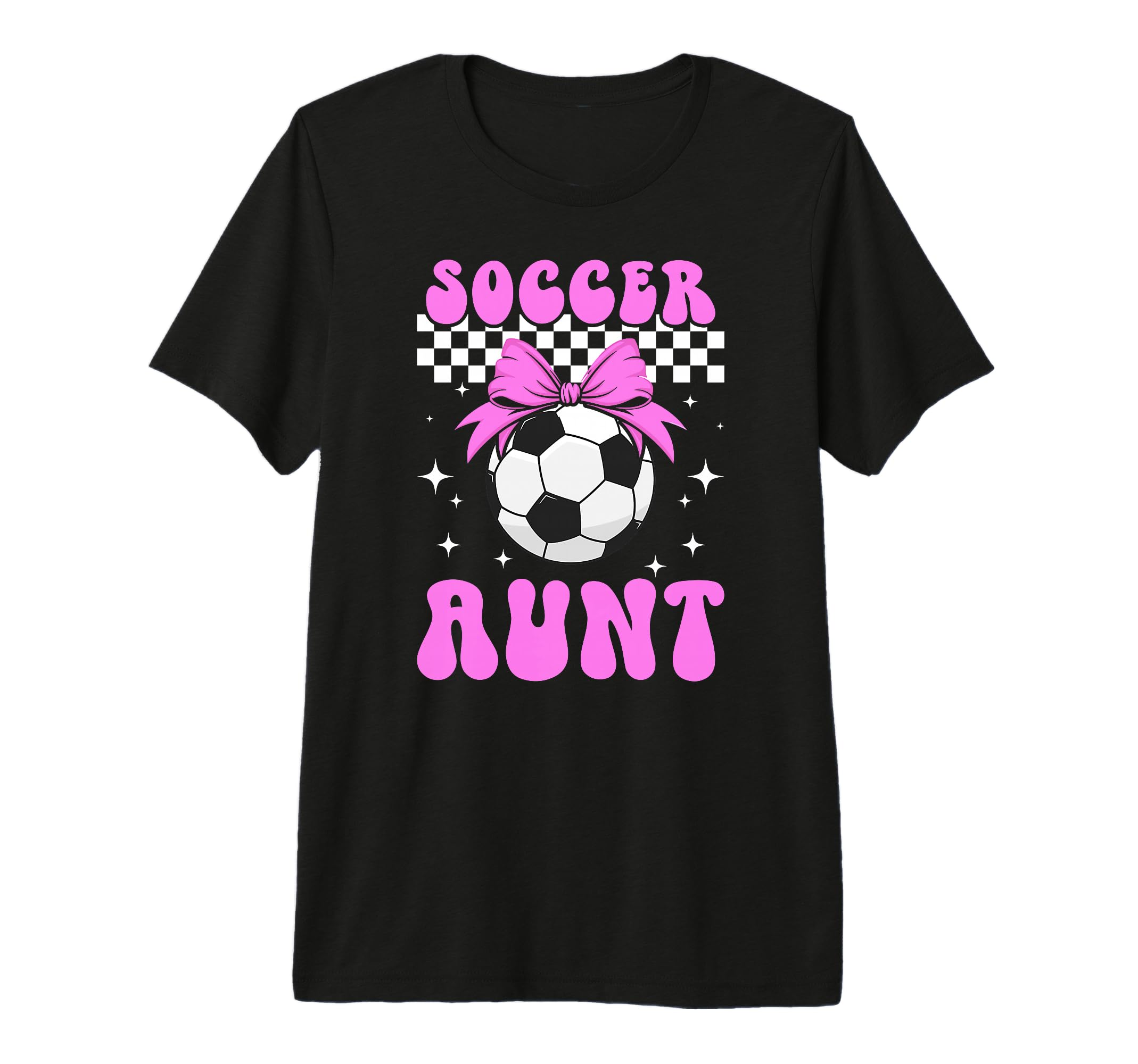 Soccer Aunt Soccer Player Auntie T-Shirt - Fun Novelty Design Men Women