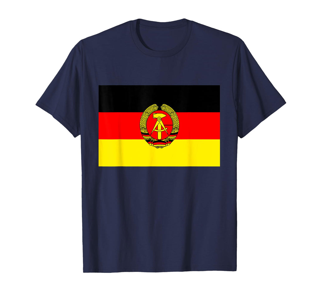 Ddr East Germany Old Emblem Symbol Flag T-Shirt - Graphic Print for Adults