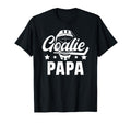 Ice Hockey Goalie Papa Ice Hockey T-Shirt - Graphic Print Unisex
