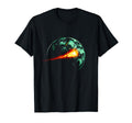 Blazing Soccer Ball Planet Soccer Football T-Shirt - Trendy Graphic Unisex