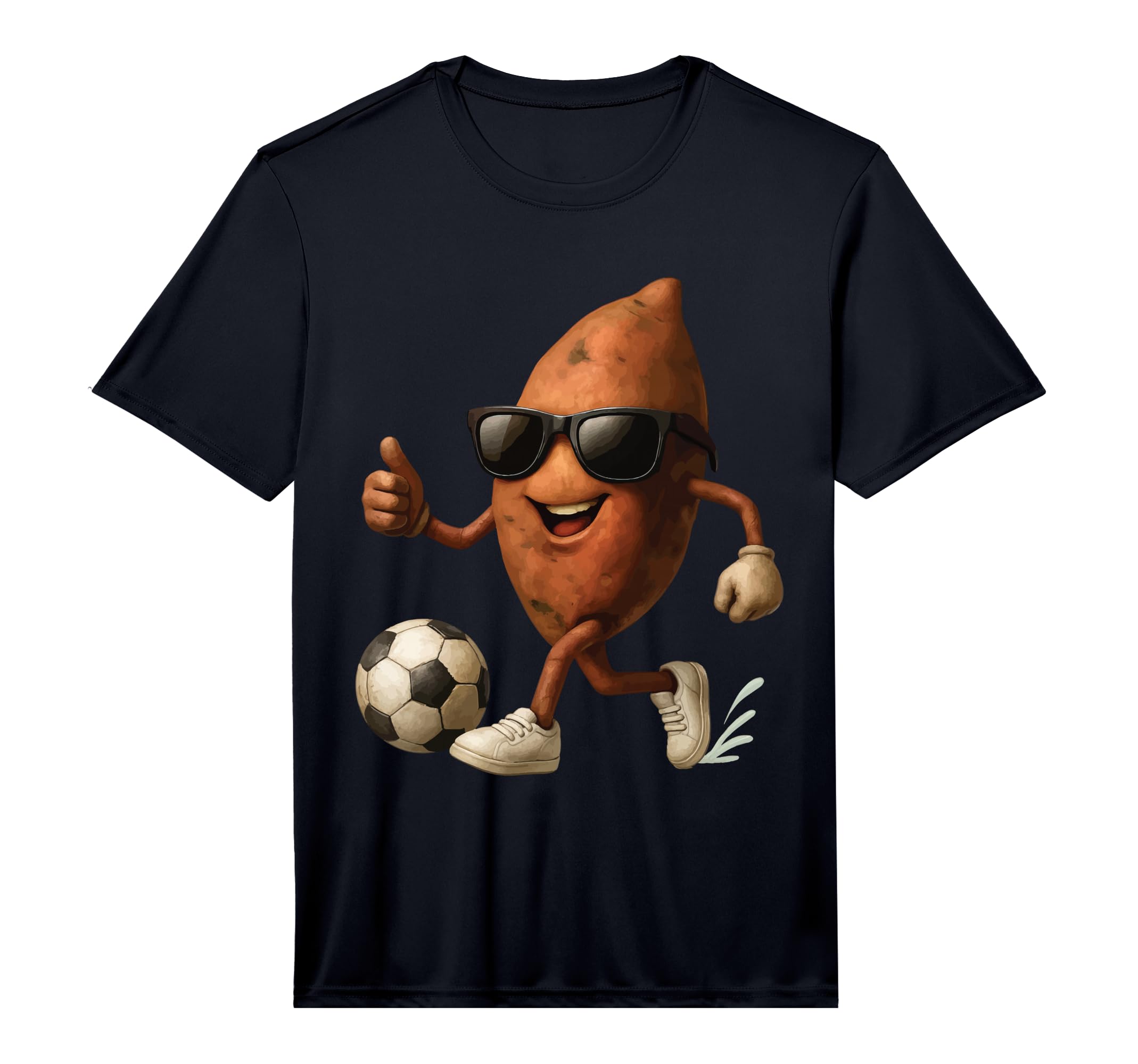 Sweet Potato Soccer Performance T-Shirt - Casual Everyday Wear Men Women
