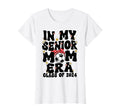 My Senior Soccer Mom Era Groovy Senior Mom T-Shirt - Trendy Graphic Unisex
